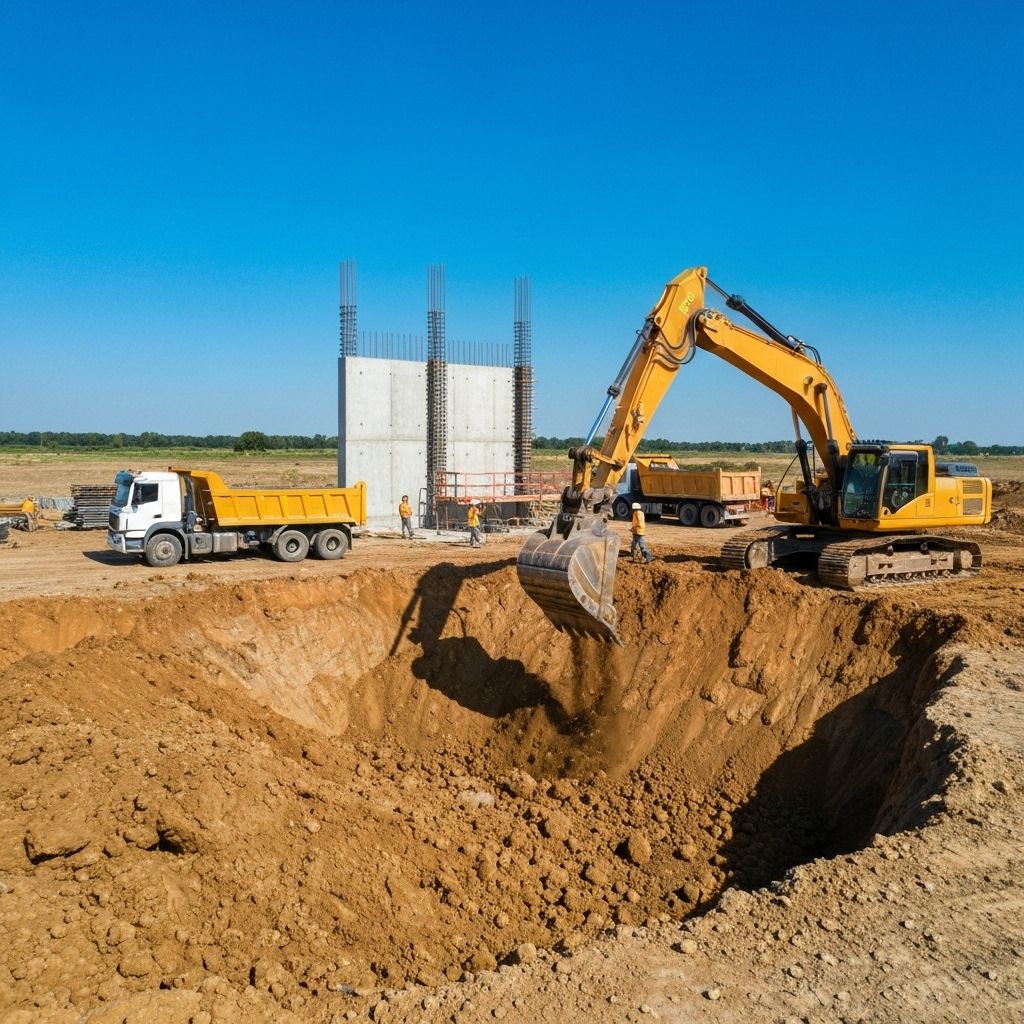 Grondwerken Nieuwbouwproject